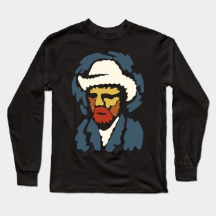 Van Gogh Minimal Portrait Long Sleeve T-Shirt